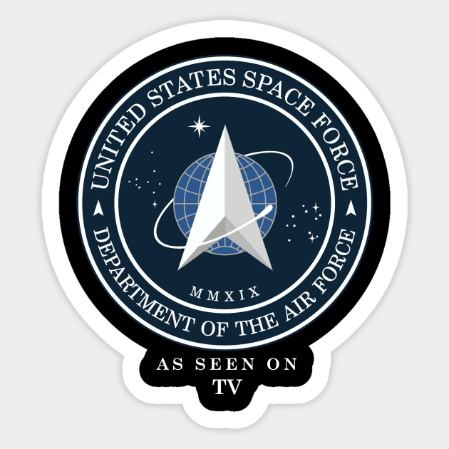 space force logo parody Sticker by Yaman